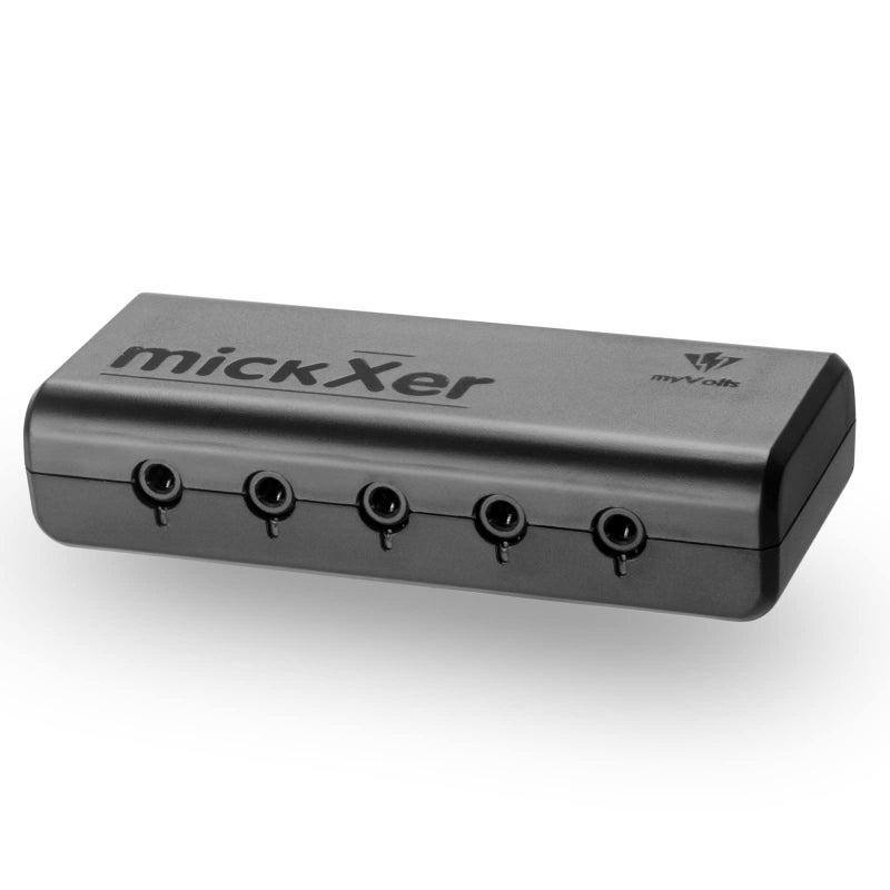 MyVolts mickXer 5-Way Passive Mixer with Noise Filtering - Console Black - Image 1